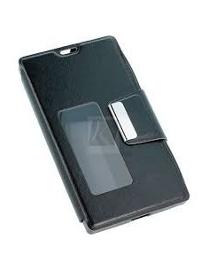 Funda libro soporte TPU Microsoft Lumia 435 negra
