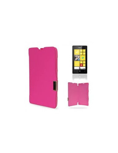 FUNDA LIBRO IMAN NOKIA 520 ROSA