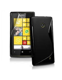 Funda gel TPU ola Nokia Lumia 520 negra