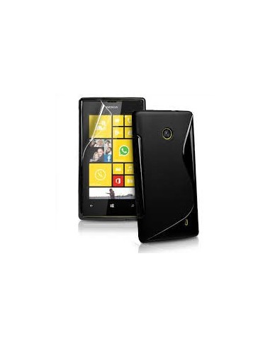 Funda gel TPU ola Nokia Lumia 520 negra