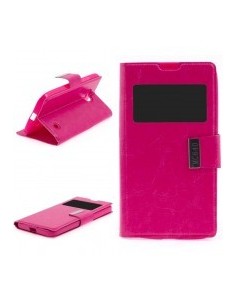 Funda libro soporte TPU Microsoft Lumia 640 rosa 2