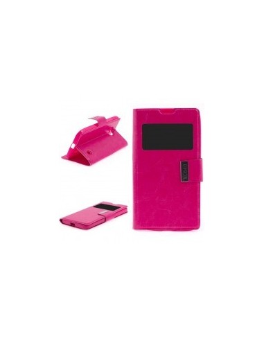 Funda libro soporte TPU Microsoft Lumia 640 rosa