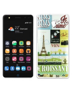 Carcasa TPU ZTE Blade V7 diseño Paris