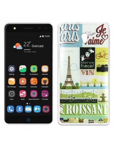 Carcasa TPU ZTE Blade V7 diseño Paris