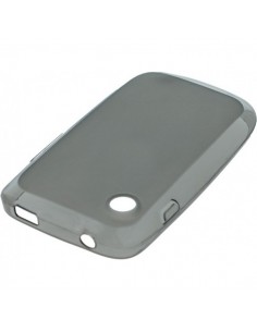 Funda gel TPU mate Wiko Ozzy 3,5" negra o gris humo 2