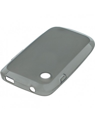 Funda gel TPU mate Wiko Ozzy 3,5" negra o gris humo