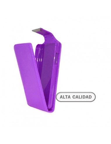 Funda tapa polipiel BQ Aquaris 5 HD morada