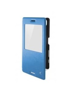 Funda libro soporte ventana TPU Sony Xperia X azul
