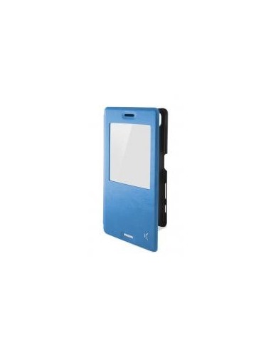 Funda libro soporte ventana TPU Sony Xperia X azul