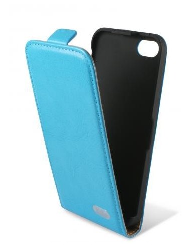 FUNDA TAPA PIEL IPHONE 5C TURQUESA