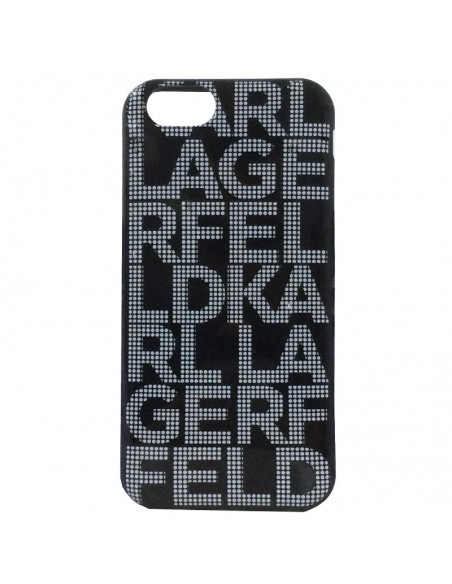 Carcasa TPU iPhone 6 / 6S licencia Karl Lagerfeld negra diseño letras