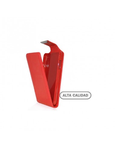 Funda tapa polipiel BQ Aquaris 3,5 roja