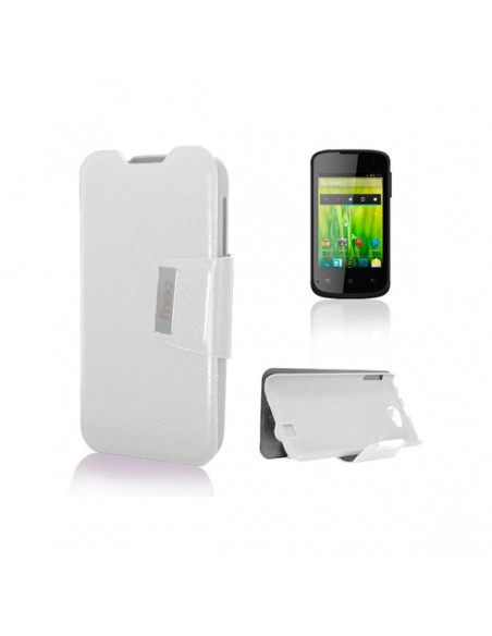 Funda libro soporte BQ Aquaris 3,5 blanca