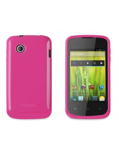 Funda gel TPU BQ Aquaris 3,5'' rosa brillante