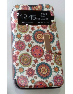 Funda libro soporte TPU BQ Aquaris 4,5 diseño Estrellas 2