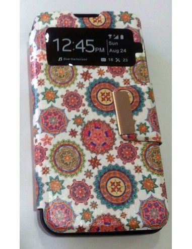 Funda libro soporte TPU BQ Aquaris 4,5 diseño Estrellas