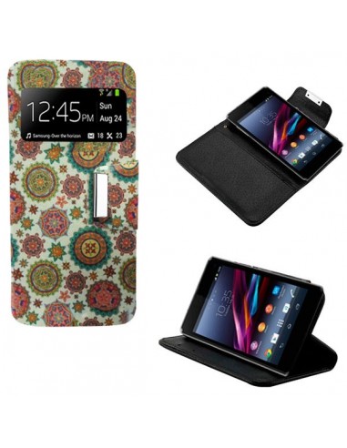 Funda libro soporte TPU BQ Aquaris 4,5 diseño Estrellas