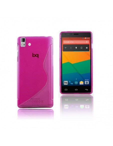Funda gel TPU ola BQ Aquaris 5,7'' rosa