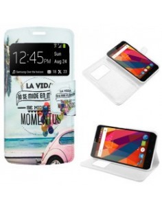 Funda libro soporte TPU ZTE Blade L5 diseño Momentos