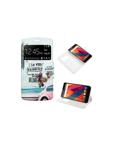 Funda libro soporte TPU ZTE Blade L5 diseño Momentos