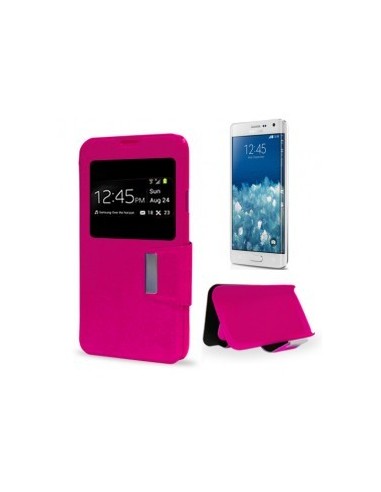 Funda libro soporte TPU Samsung Galaxy Note Edge (N915) rosa
