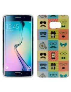 Carcasa TPU Samsung G925 Galaxy S6 Edge diseño Hipster