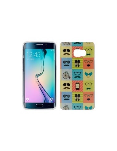 Carcasa TPU Samsung G925 Galaxy S6 Edge diseño Hipster