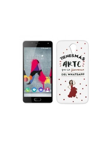 FUNDA TPU DISEÑO WIKO U FEEL LITE FLAMENCA