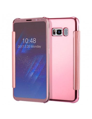 Funda libro soporte Samsung G950 Galaxy S8 Clear View rosa