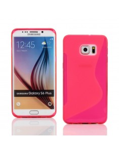Funda gel TPU ola Samsung G928f Galaxy S6 Edge Plus rosa