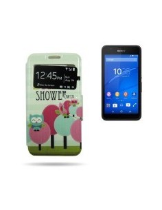Funda libro soporte Sony Xperia E4G diseño Baby Shower