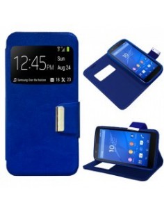 Funda libro soporte TPU Sony Xperia E4G azul