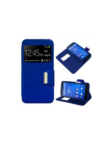 Funda libro soporte TPU Sony Xperia E4G azul