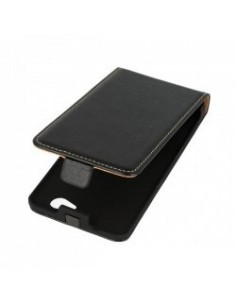 Funda tapa piel Sony Xperia Z1 Compact negra