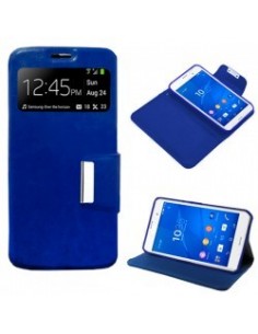 Funda libro soporte Sony Xperia Z3 azul