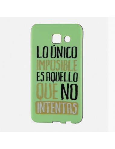 Carcasa TPU Samsung A310 Galaxy A3 (2016) diseño Frases Imposible Verde