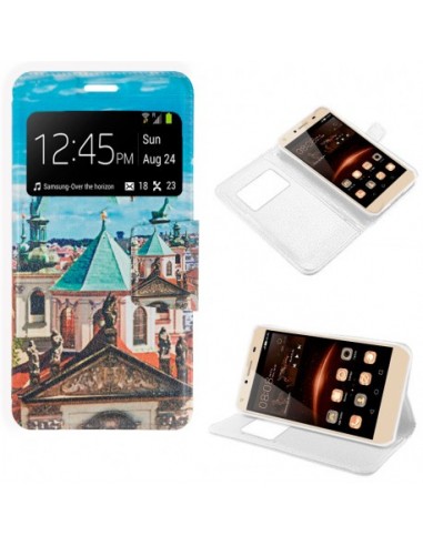 Funda libro soporte TPU Huawei Y5 II / Y6 II Compact diseño Historic City