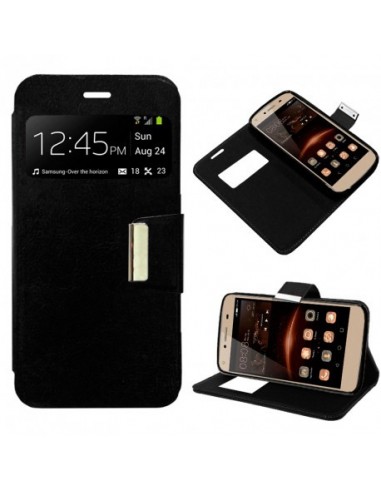 FUNDA LIBRO TPU HUAWEI Y5 II / Y6 II COMPACT NEGRA