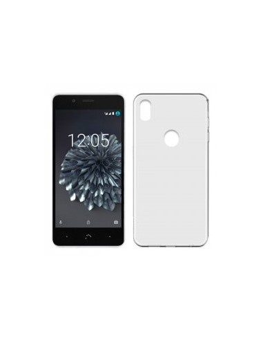 Funda gel TPU mate BQ Aquaris X5 Plus transparente