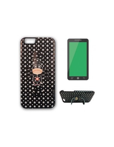 Carcasa soporte iPhone 6 Plus / 6s Plus diseño Mr. Me negra