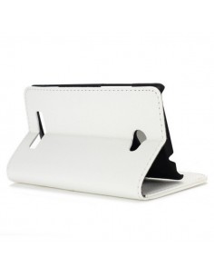 FUNDA LIBRO CARCASA SOPORTE HTC WINDOWS PHONE 8X BLANCA