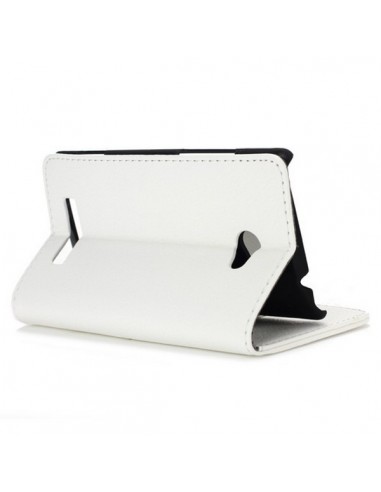 FUNDA LIBRO CARCASA SOPORTE HTC WINDOWS PHONE 8X BLANCA