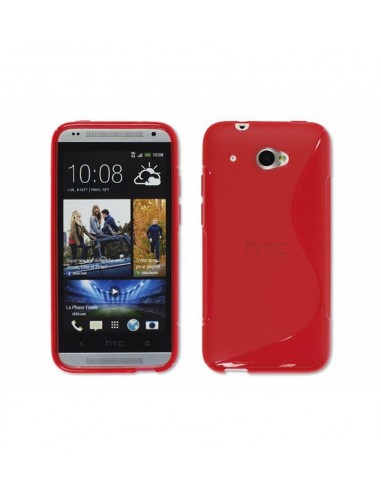 Funda gel TPU mate HTC Desire 601 roja