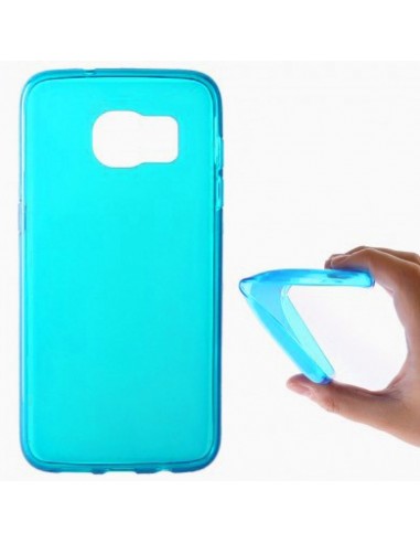 Funda gel TPU mate HTC Desire 601 azul turquesa