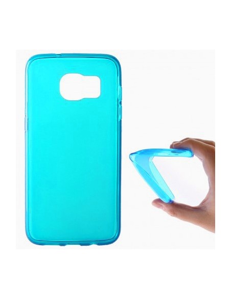 Funda gel TPU mate HTC Desire 601 azul turquesa