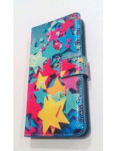 Funda libro cartera HTC One Mini diseño Estrellas colores 2