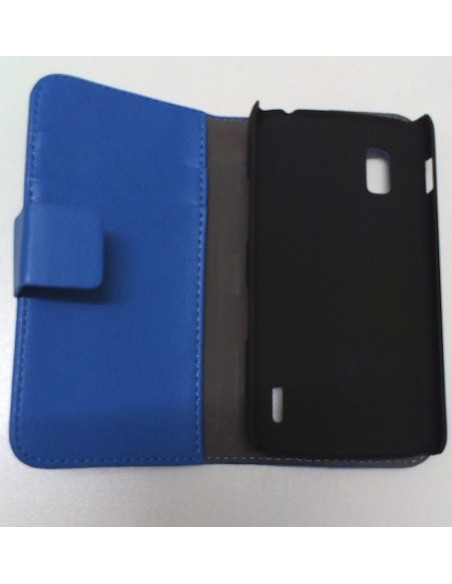 Funda libro cartera HTC Butterfly X920e azul