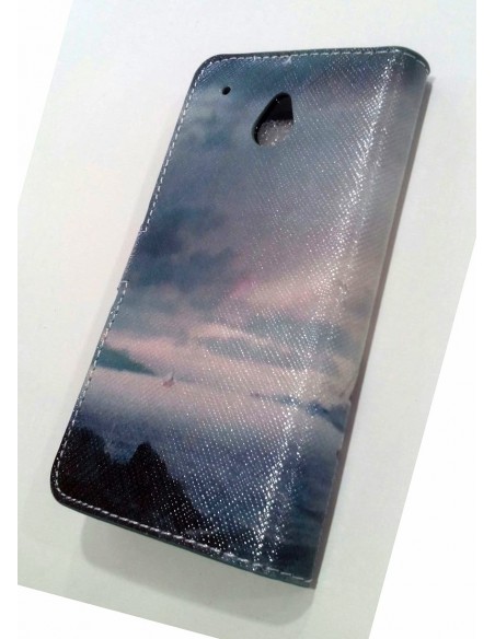 Funda libro cartera HTC One Mini diseño Barco
