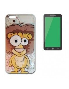 Carcasa TPU 3D iPhone 5 / 5S / SE diseño ojos Leon