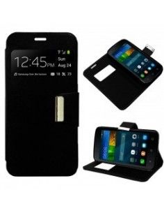 Funda libro soporte TPU Huawei Y5 (Y560) negra
